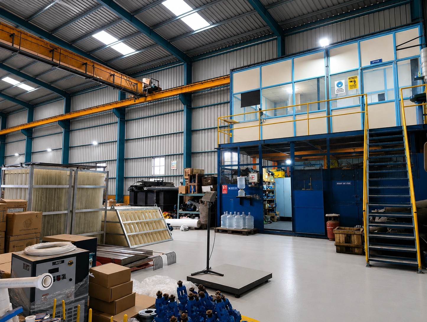 Assembly and fabrication inside the Peenya workshop